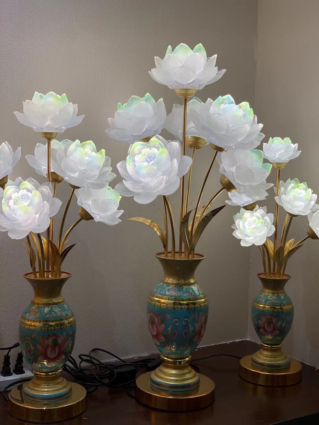 Lámpara de color de borrado derby craft lotus lamp a Specification image