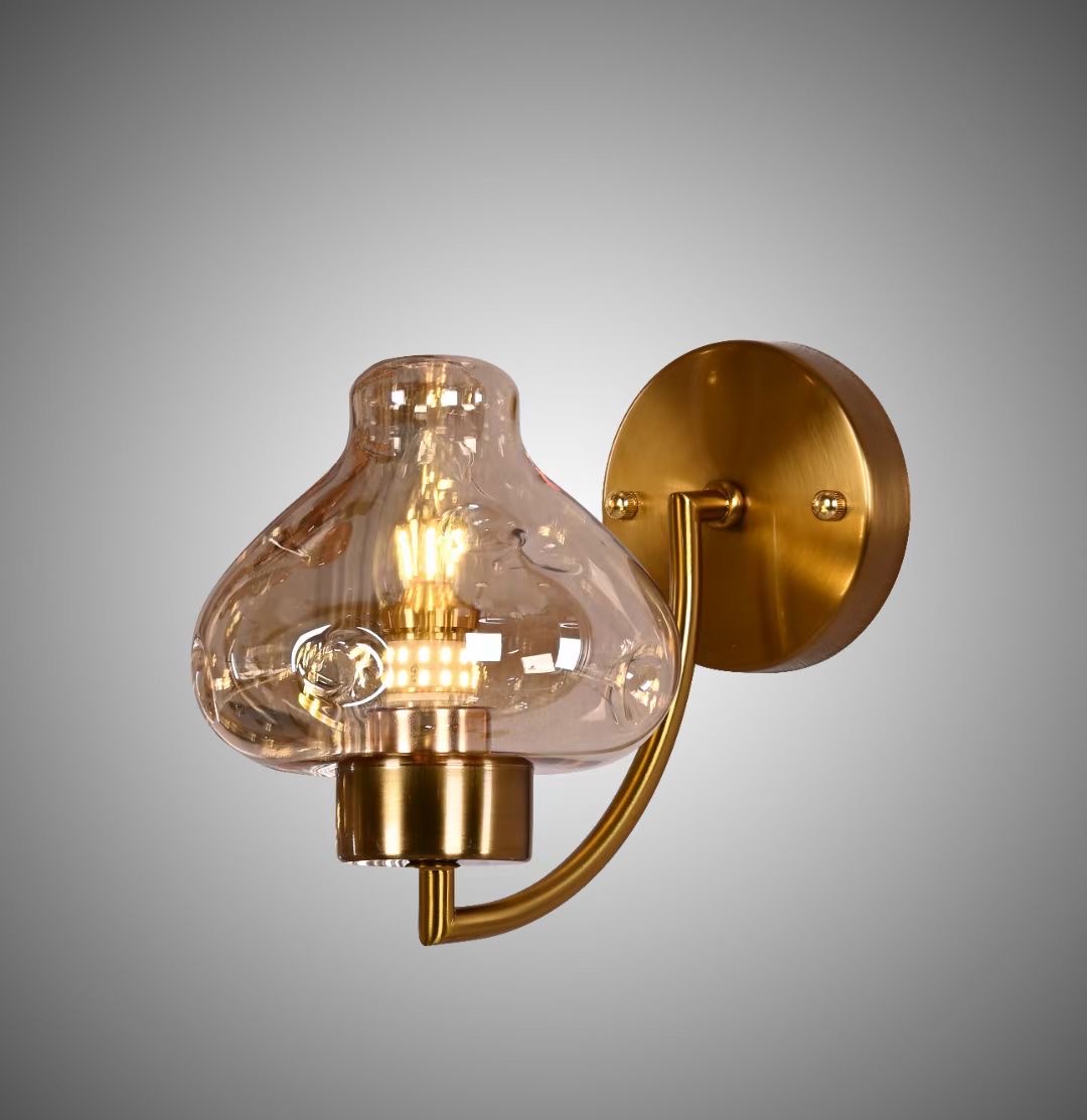 Nordic-style glass wall lamp