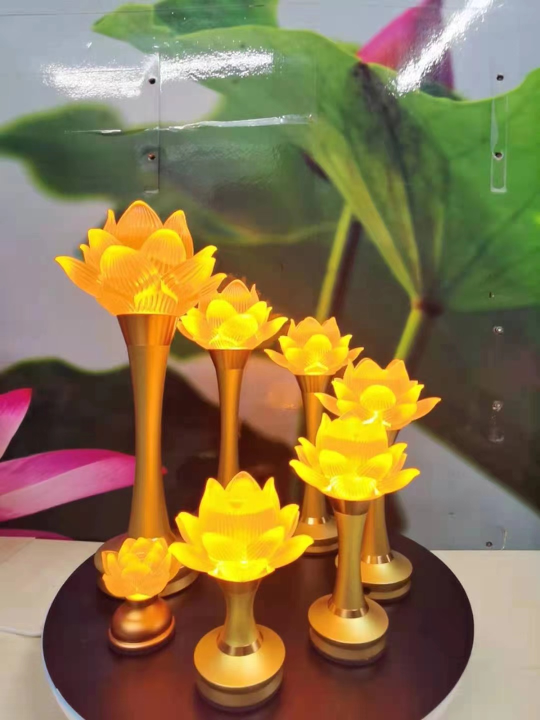 Rechargeable lotus lamp, De Yuan Craft Lotus Lamp b