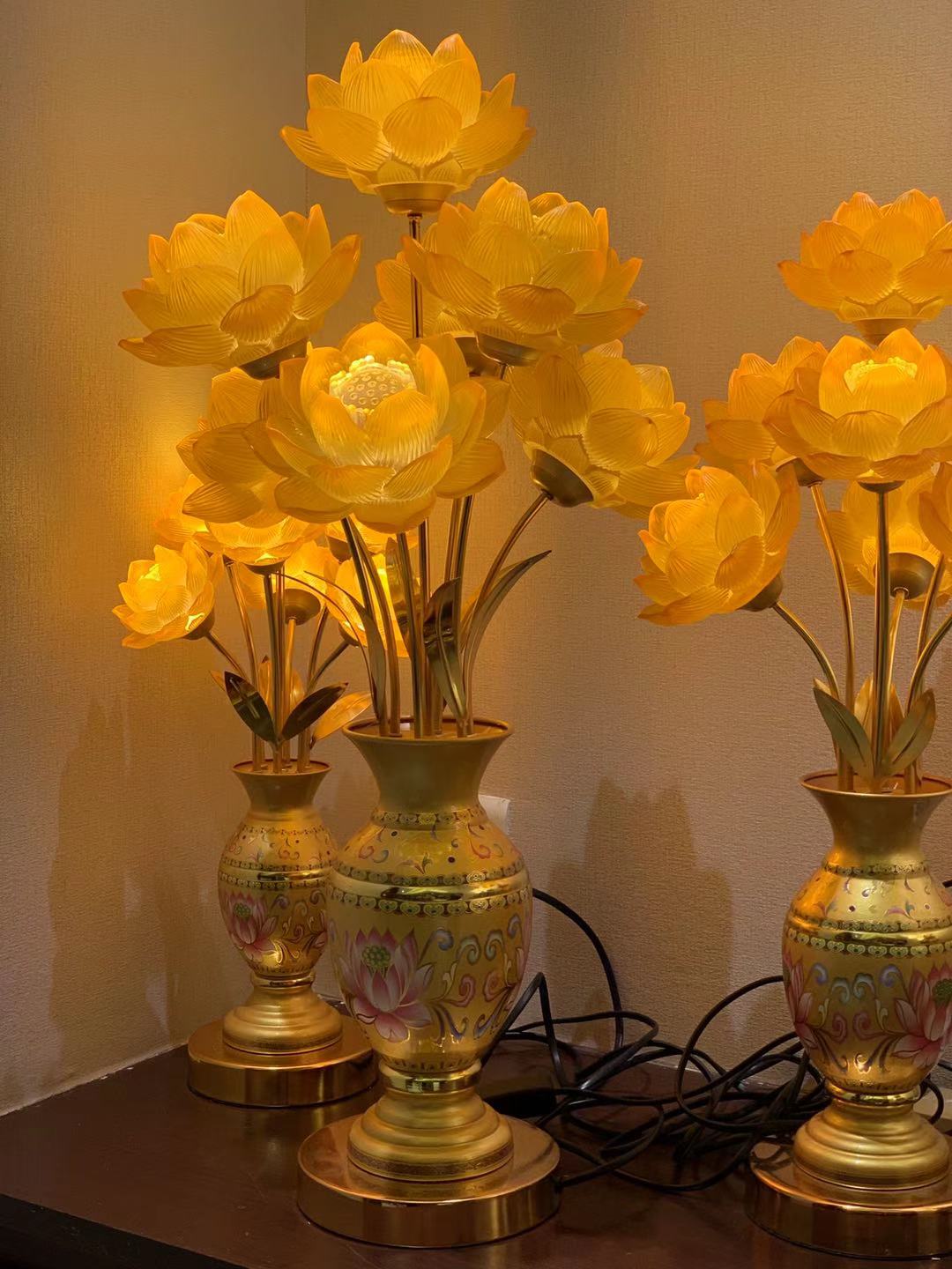 Lámpara de color de borrado derby craft lotus lamp a details Picture