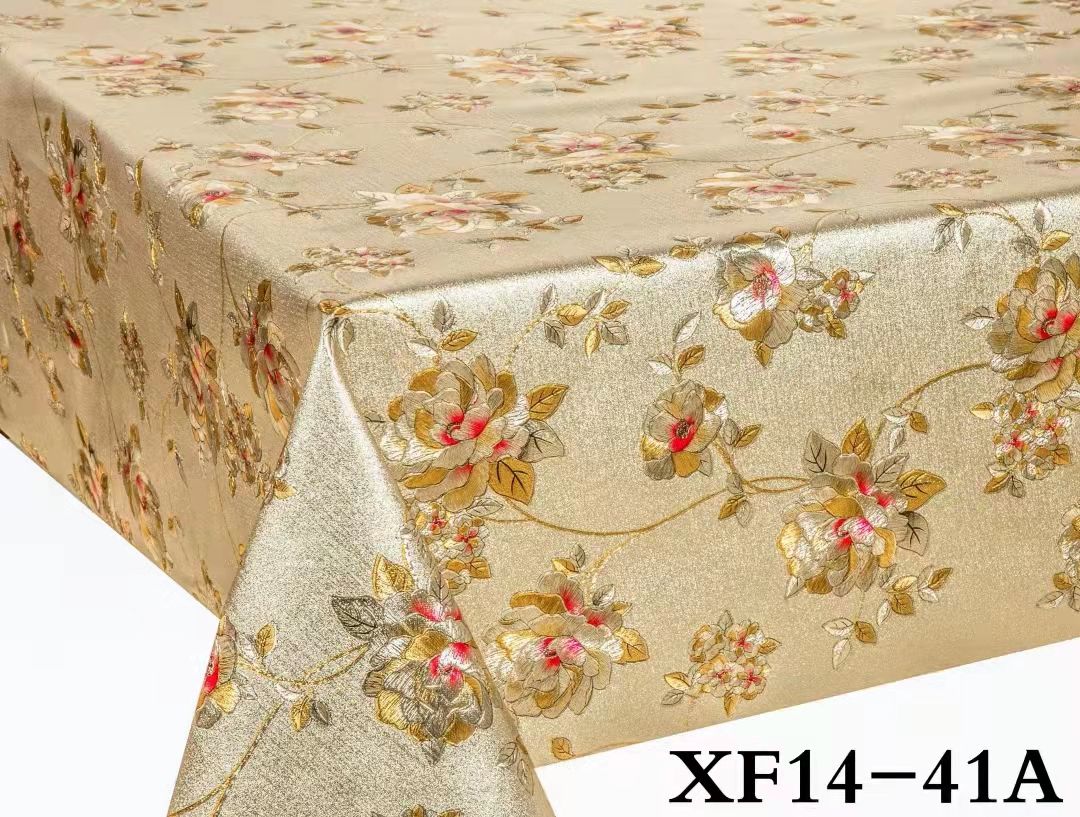 厂家直销 CC款对花压纹纱线布装饰餐桌布 欧式高端PVC防水隔热免洗酒店家用桌垫 台布详情14