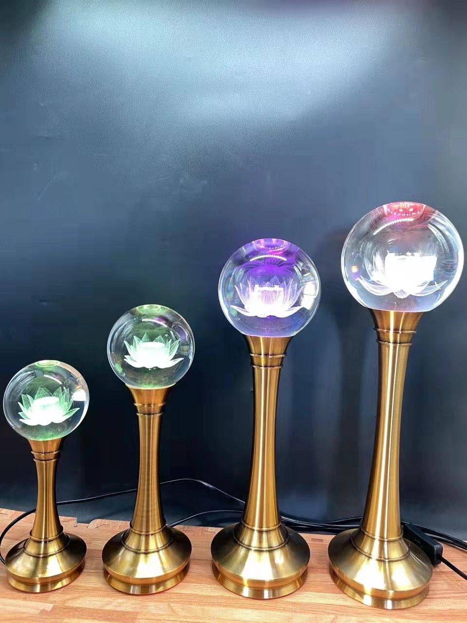 Rechargeable lotus lamp, De Yuan Craft Lotus Lamp b Specification image