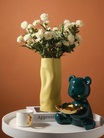 北欧创意陶瓷花瓶客厅插花莫兰迪玄关电视柜家居装饰品摆件