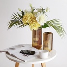 现代金色轻奢陶瓷花瓶摆件客厅鲜花干花插花瓶餐桌玄关电视柜摆花
