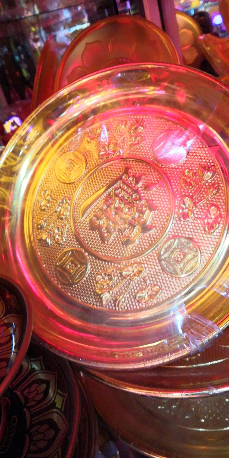 Alloy fruit dish, Deyuan craftsmanship Lotus Lamp, Fruit Butterfly 8 details Picture
