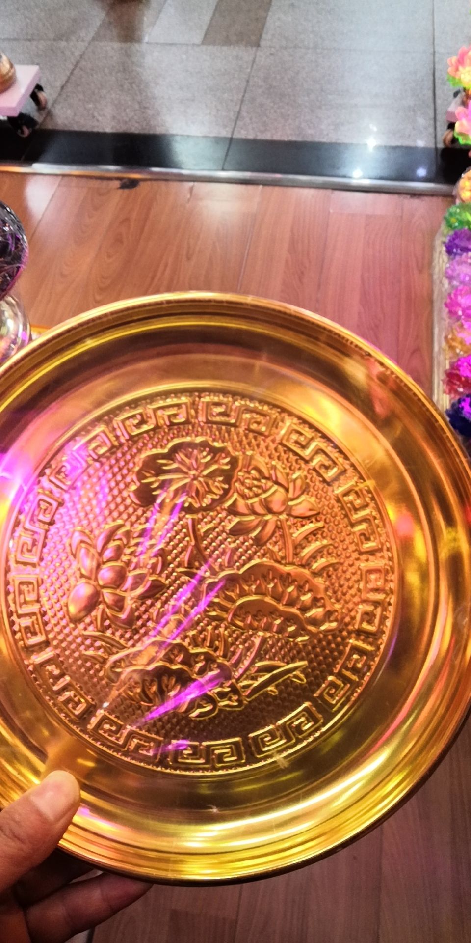 Alloy fruit dish, Deyuan craftsmanship Lotus Lamp, Fruit Butterfly 8 Application Scenario