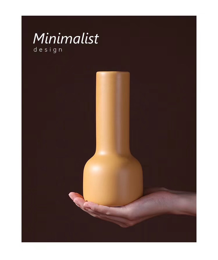 Golden electroplated ceramic vase, living room decoration, hotel soft decoration, handicraft, Wanzi 35