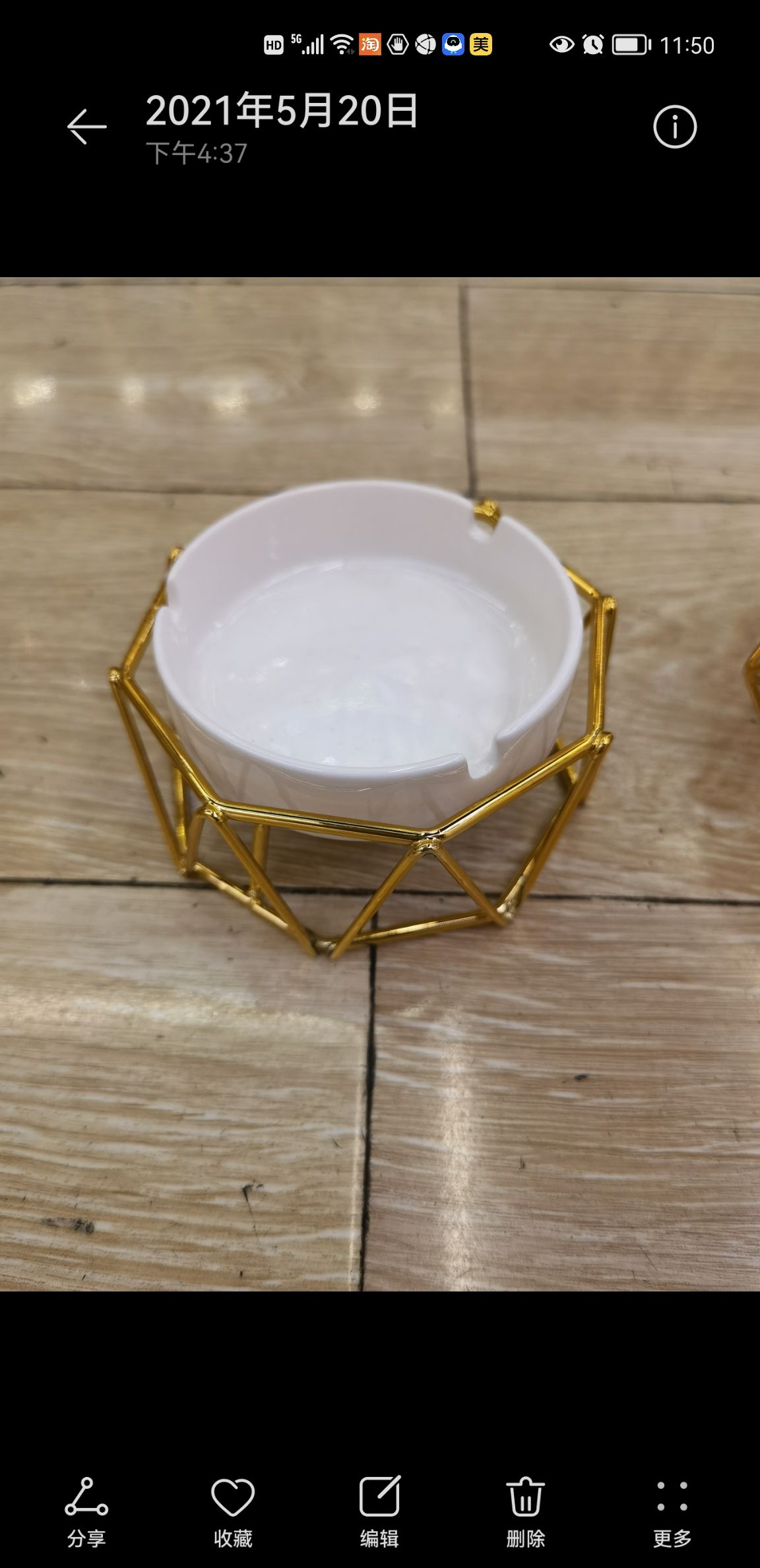 Home electroplated decorative item candlestick 20 details Picture