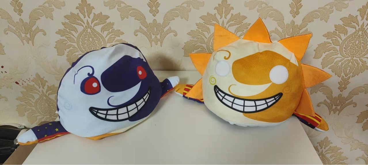 Plush flipping sun doll, plush flipping clown doll, plush toy sunflower doll, new style, 20 cm