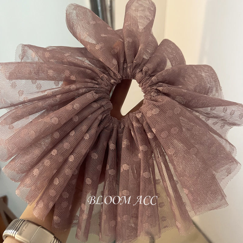 The 2022 new Korean version of hot-selling leather band hair bands and Korean version of lace hair bands are in stock Specification image