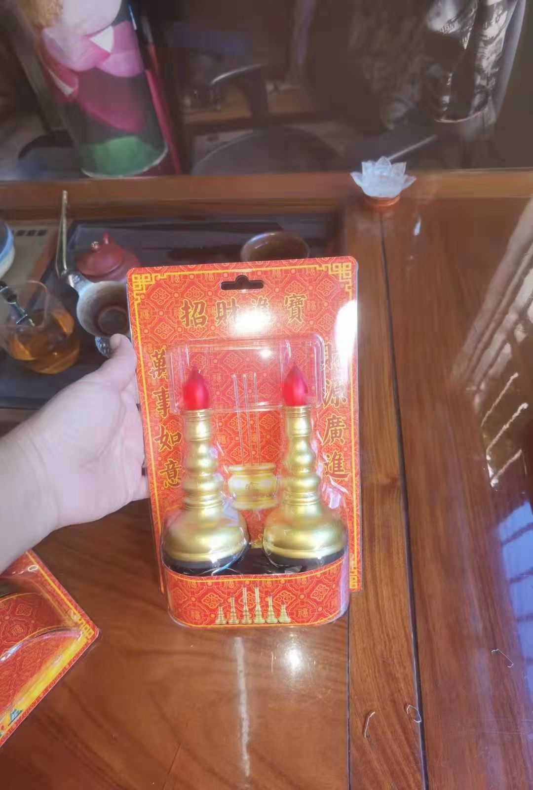 Rechargeable Electric Candle De Yuan Craft Lotus Lamp 25 Item Picture