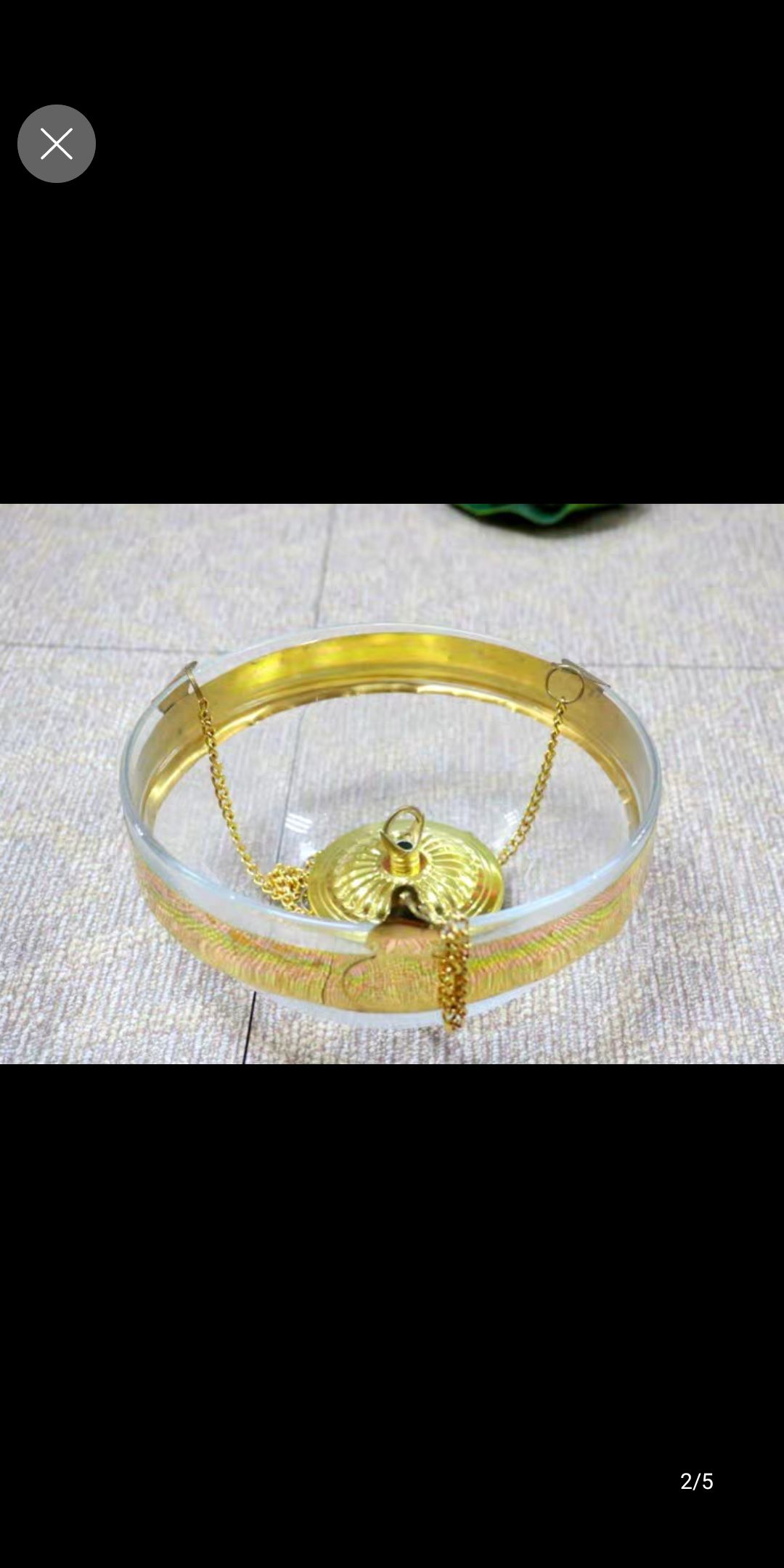 Glass hanging oil lamp, De Yuan Craft Lotus Lamp 24