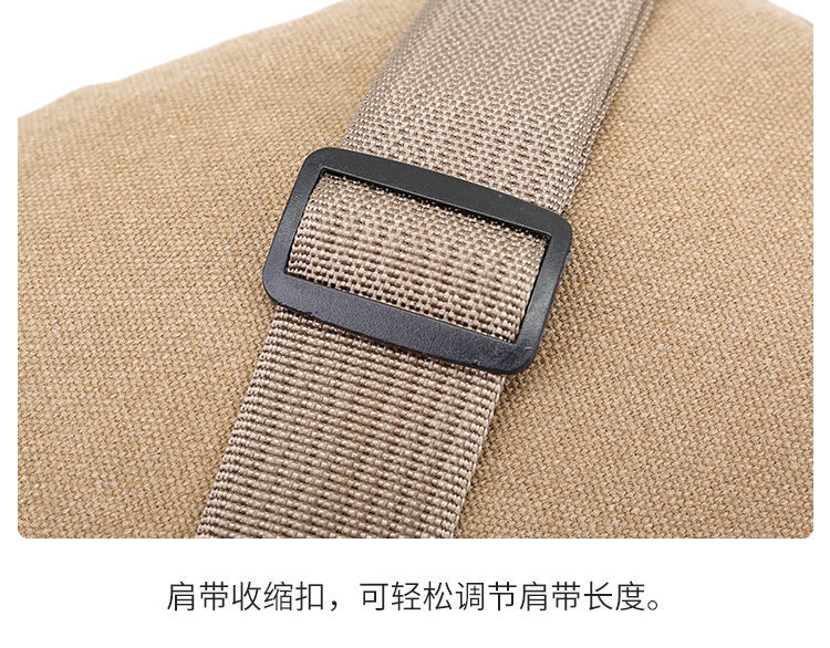Large-capacity canvas waist bags, men's shoulder bags, sports and fitness bags, business and work bags, mobile phones, chest bags, small backpack bags detail image 10