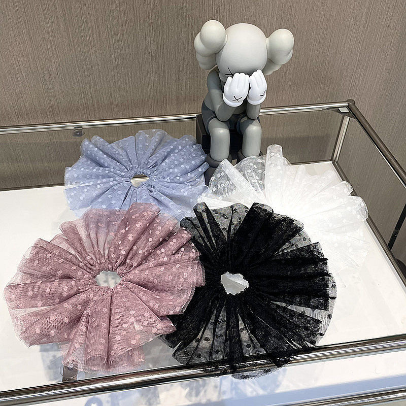 The 2022 new Korean version of hot-selling leather band hair bands and Korean version of lace hair bands are in stock