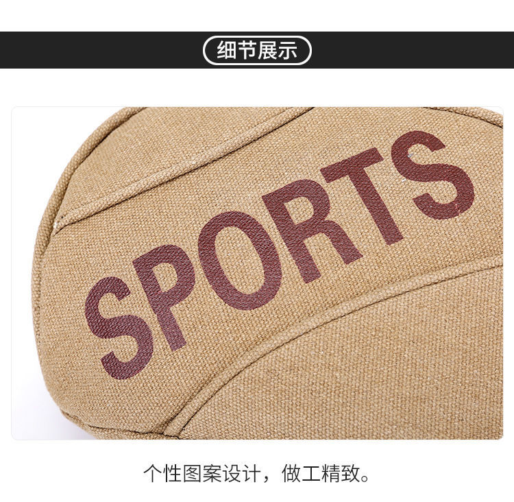 Large-capacity canvas waist bags, men's shoulder bags, sports and fitness bags, business and work bags, mobile phones, chest bags, small backpack bags detail image 6