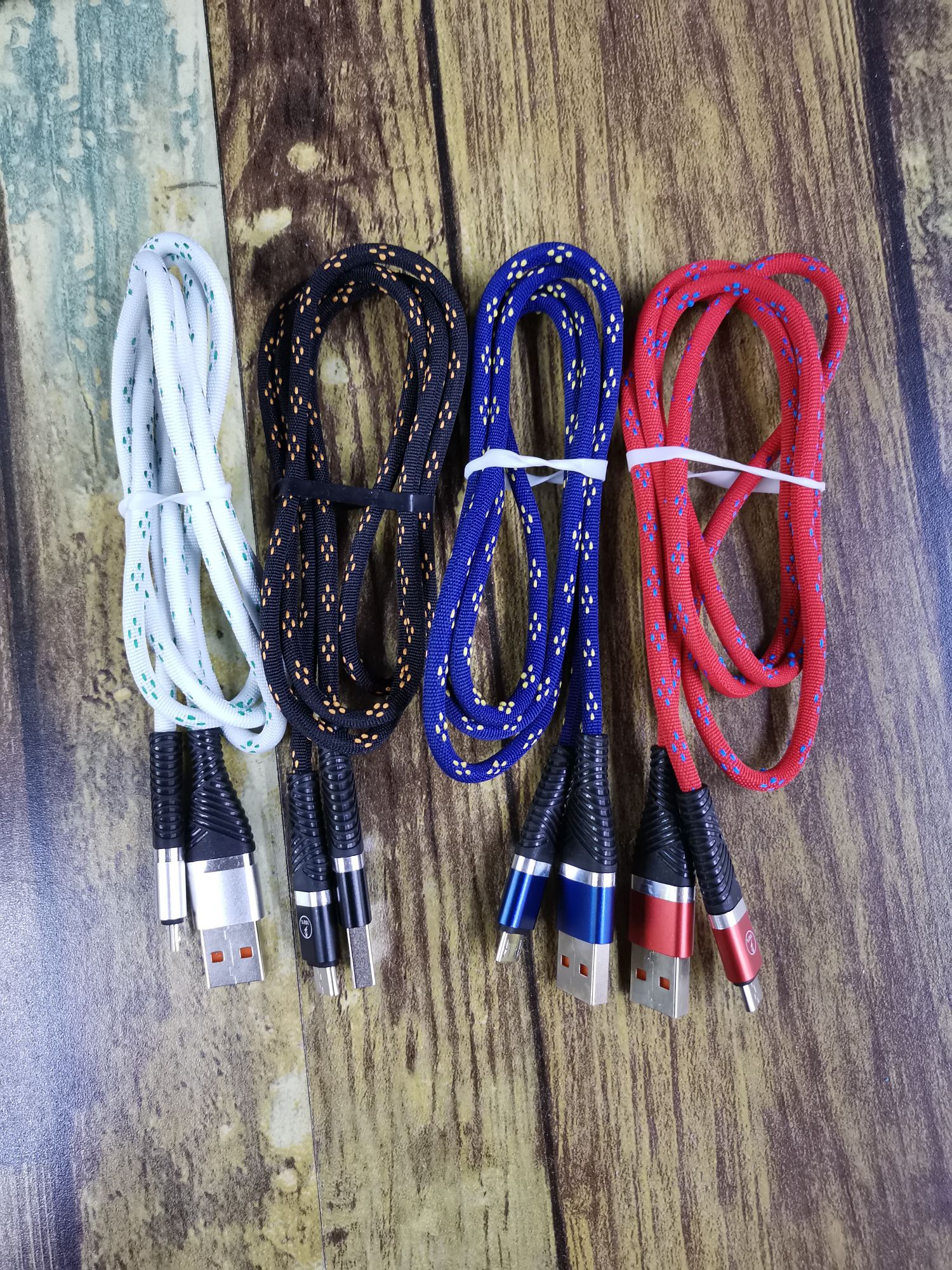 Sogo electronics, cable de datos de carga de teléfono de cable trenzado, 140 piezas de cobre, cable de carga rápida