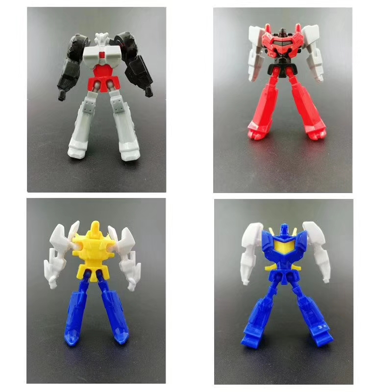 小玩具 拼装机器人4款5色随机混详情图4