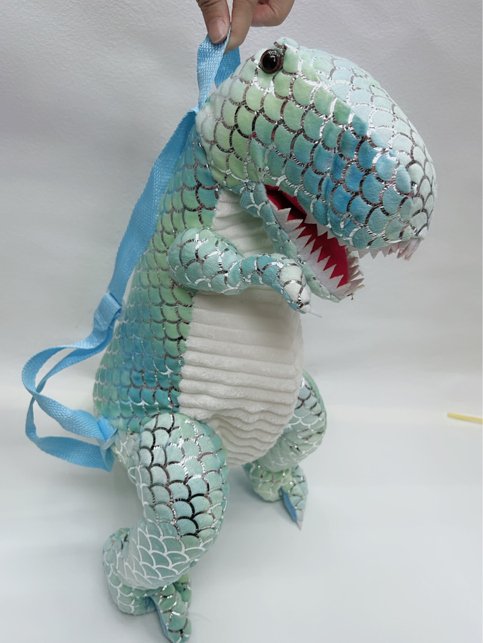 New cross-border plush dinosaur backpack, dinosaur backpack, animal dinosaur backpack, new dinosaur backpack details Picture