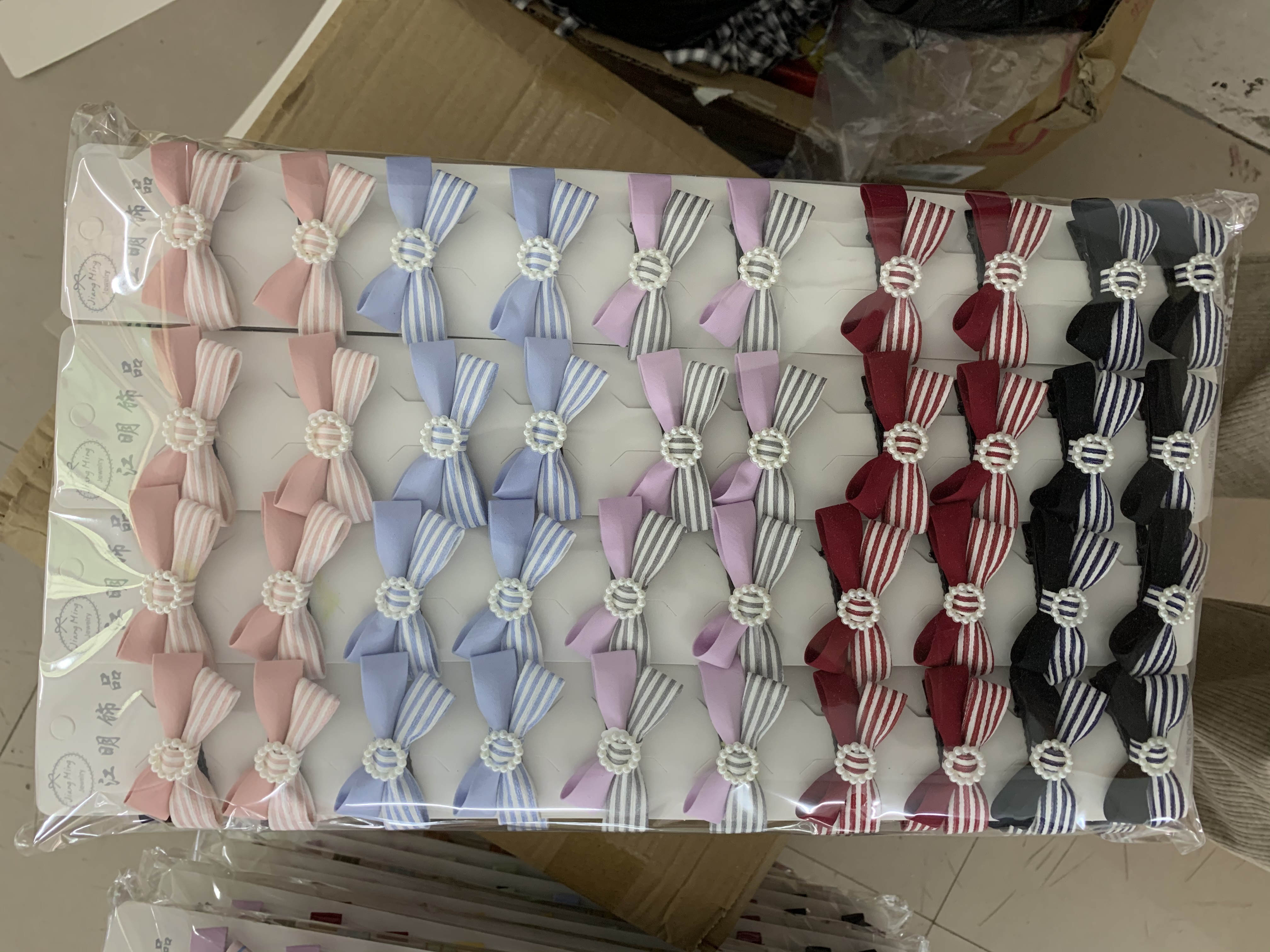 Korean fabric exquisite bow hair clip, top clip, side clip, bangs clip 202204019031