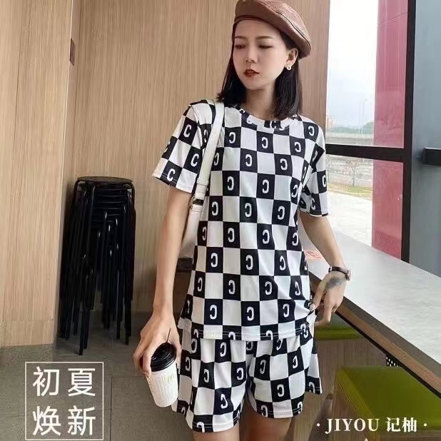 2022年夏季冰丝印花套装详情图3