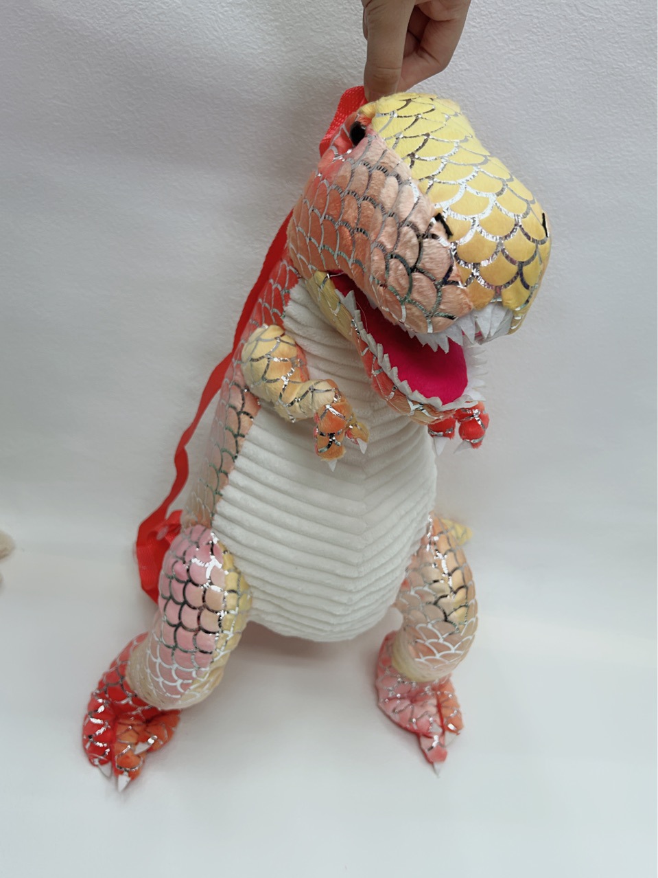 New cross-border plush dinosaur backpack, dinosaur backpack, animal dinosaur backpack, new dinosaur backpack Specification image