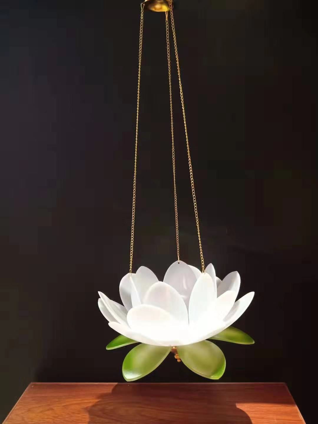 Hanging Lotus Deyuan Craft Lotus Lamp 9