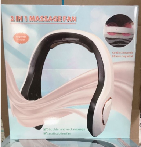 2-in-1 neck-hanging fan