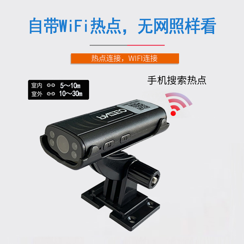 新型无线摄像机WiFi智能远程监控头简易家用安防器高清网络录像详情图2