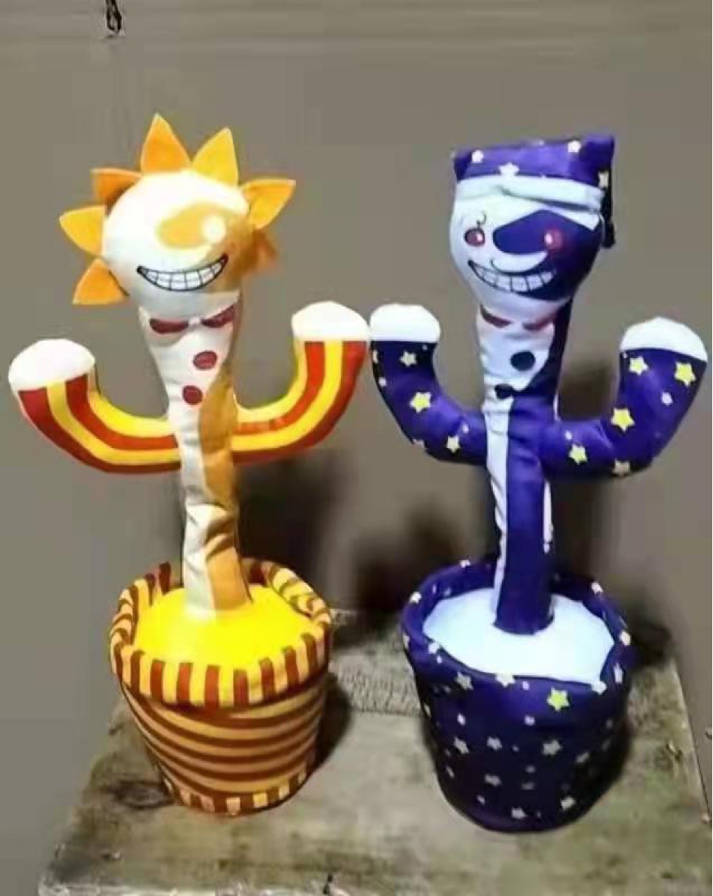 Plush electric sun doll doll, swinging clown doll doll, electric sun doll toy doll, electric singing recording, learning to speak Specification image