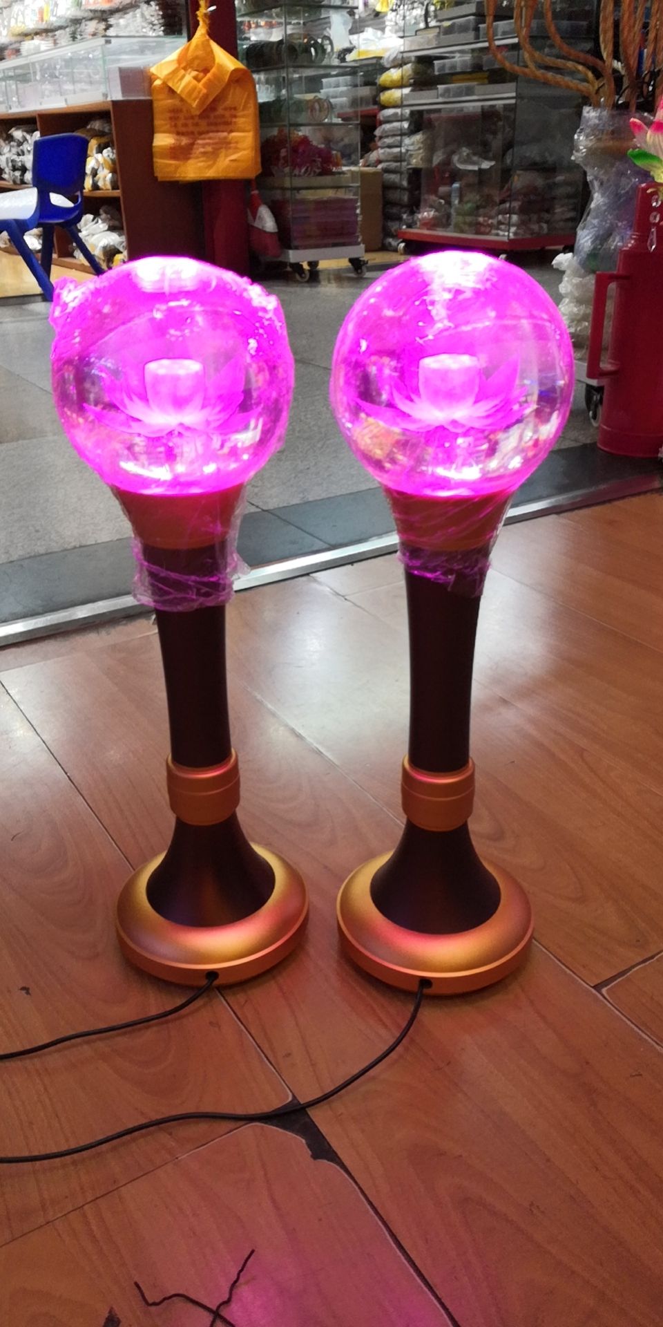 水晶球德缘工艺莲花灯12