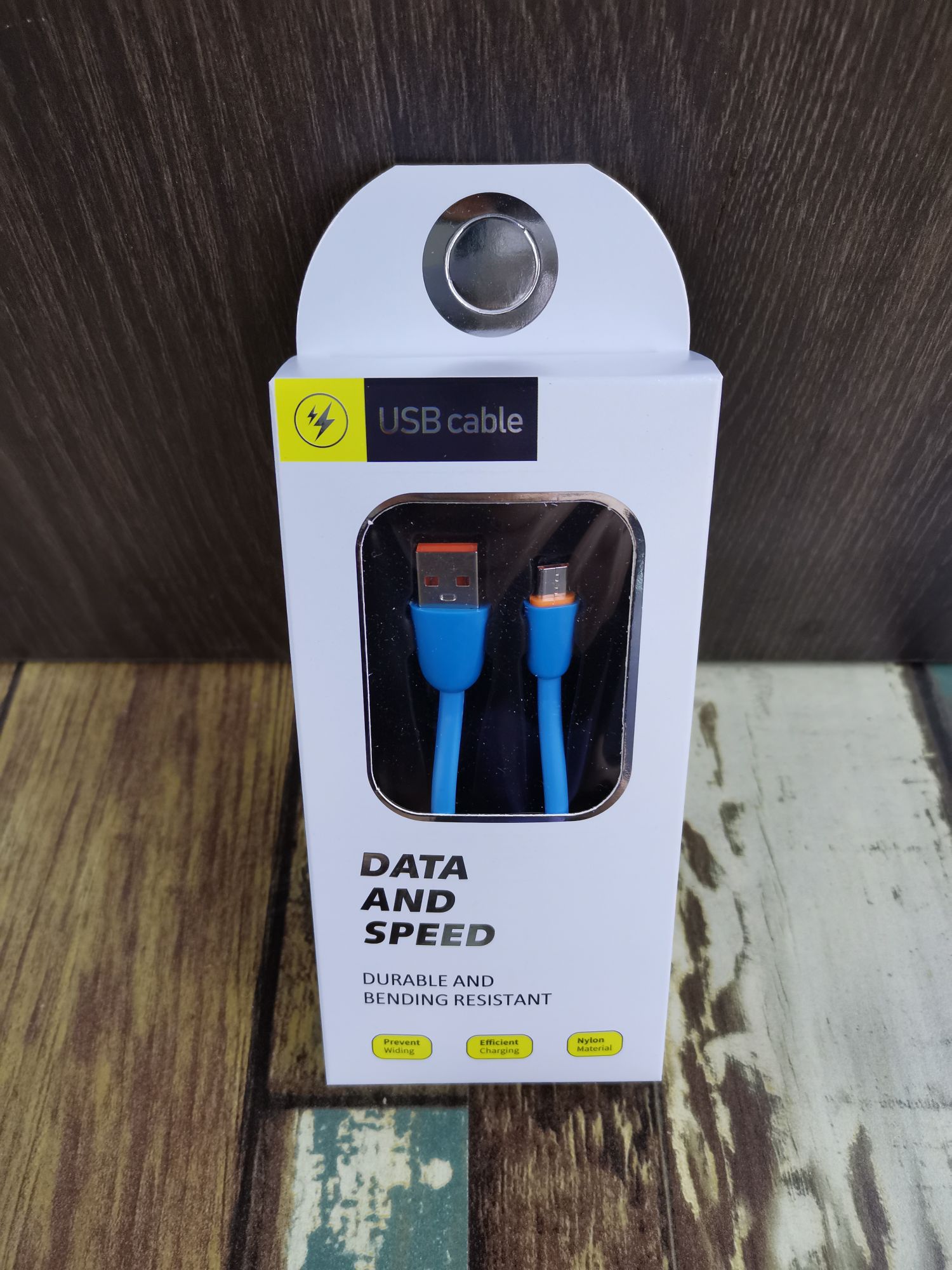 New pebble-shell mobile phone charging data cable with 100 copper wire Specification image