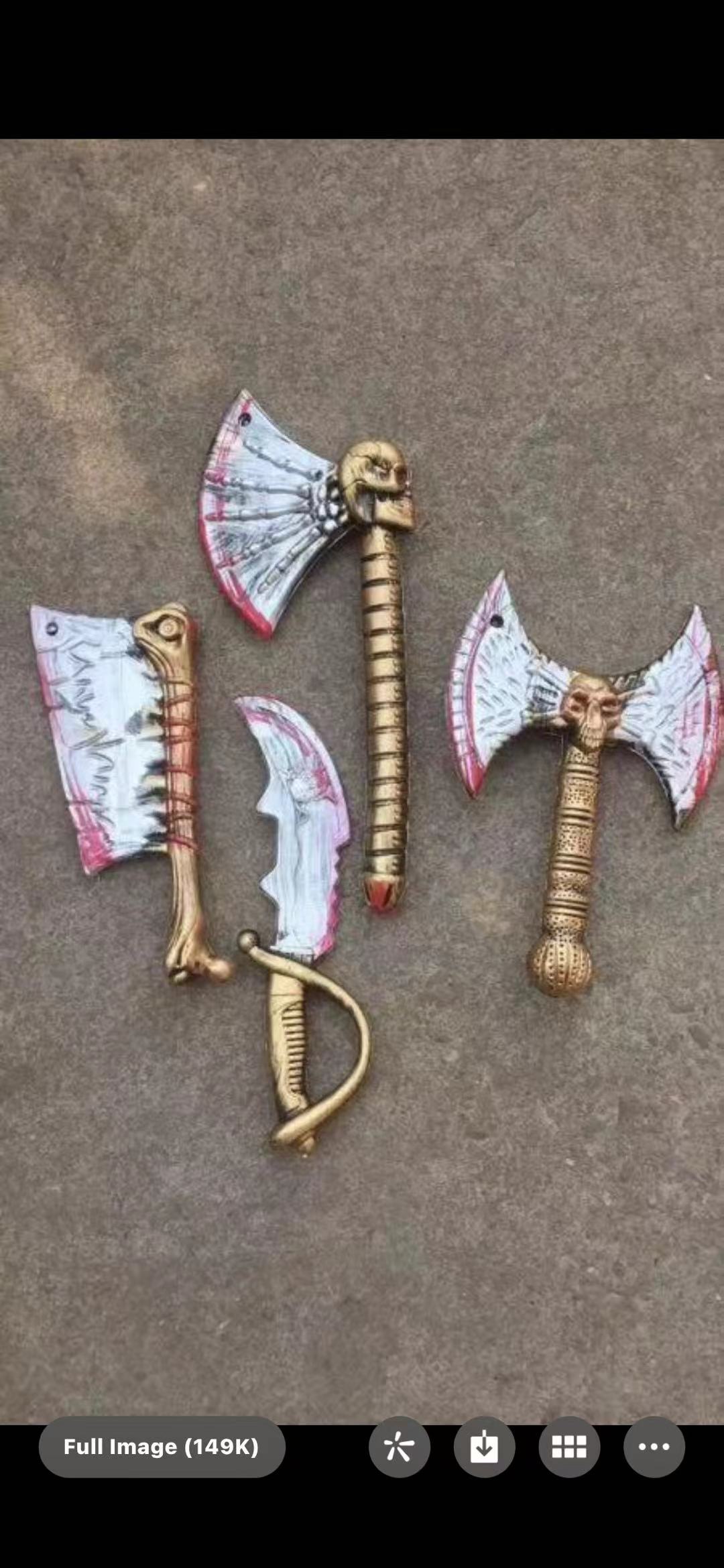 Halloween props, weapons and equipment are best-selling products for foreign trade. Weapons and props 2