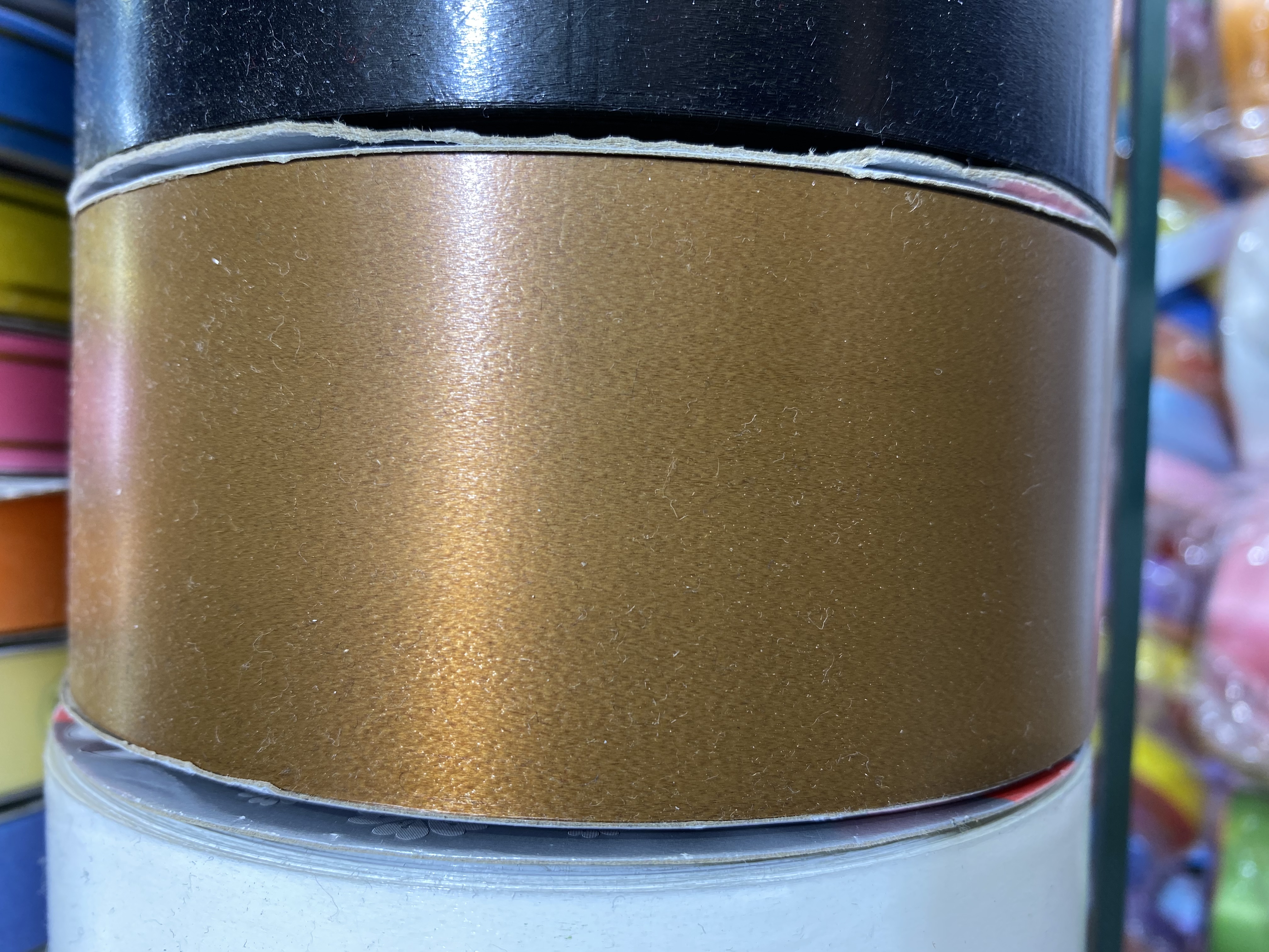 凤鸿01塑料素色带贴合彩带油墨带01素色带咖啡