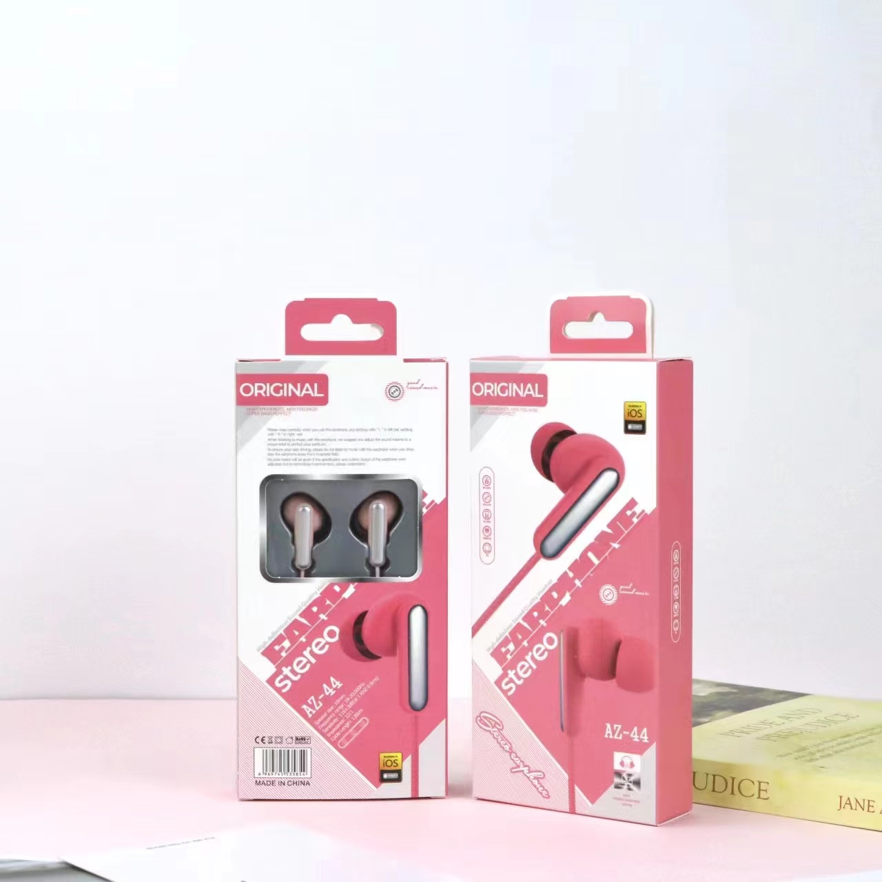 Sogo marca auriculares, AZ-44 auriculares, earmark, earmark, auriculares para teléfonos móviles Specification image