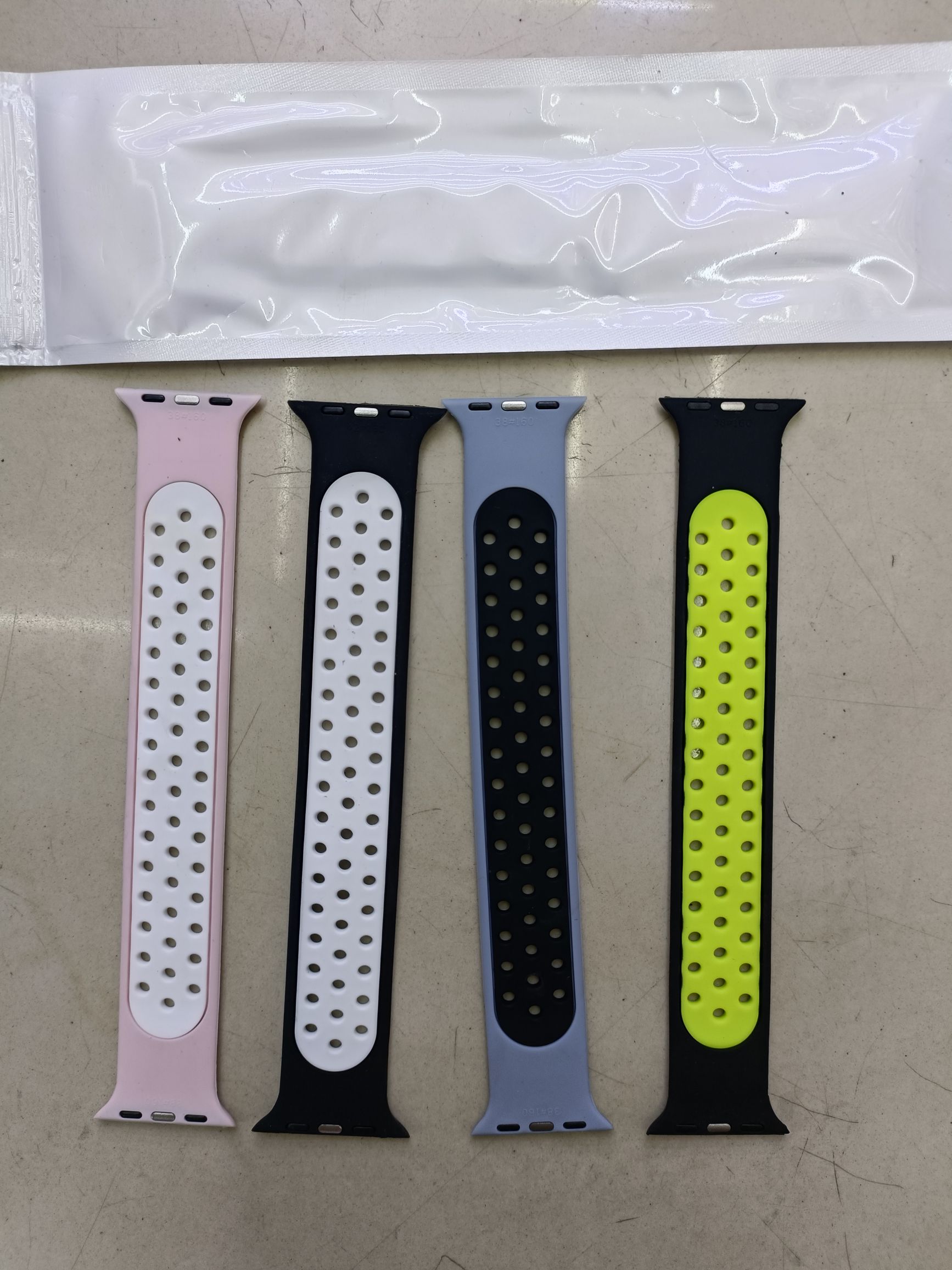 شريط الساعة السليكون المزدوج اللون Specification image