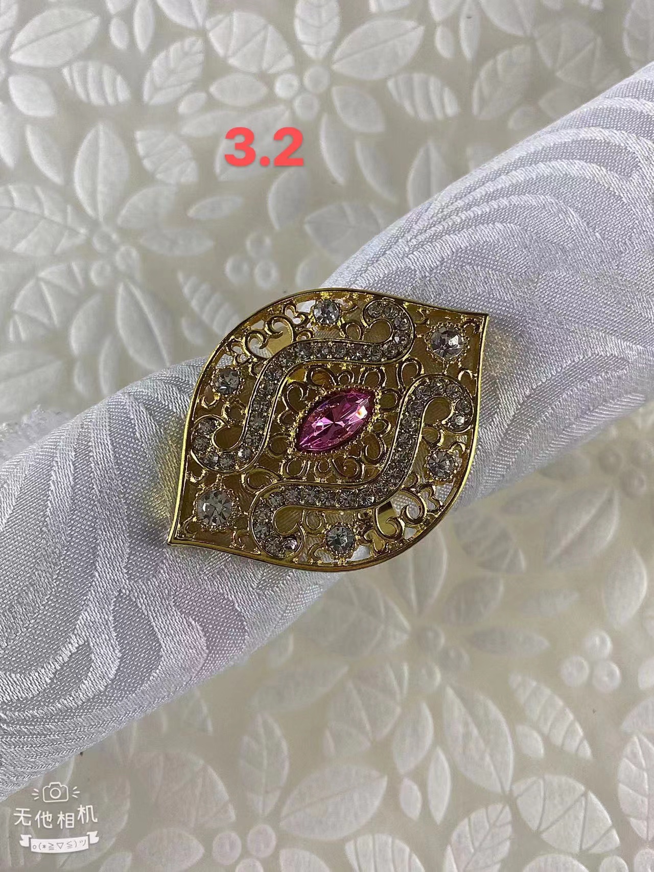 Napkin rings, napkin buttons, hotel wedding decorations. Fashionable and trendy accessories.