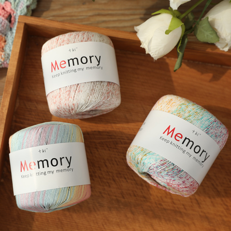 Wholesale of ten-cut segment dyed lace thread, No. 3 five-strand pure cotton thread, spring and summer clothing yarn and wool material packages from the manufacturer Application Scenario