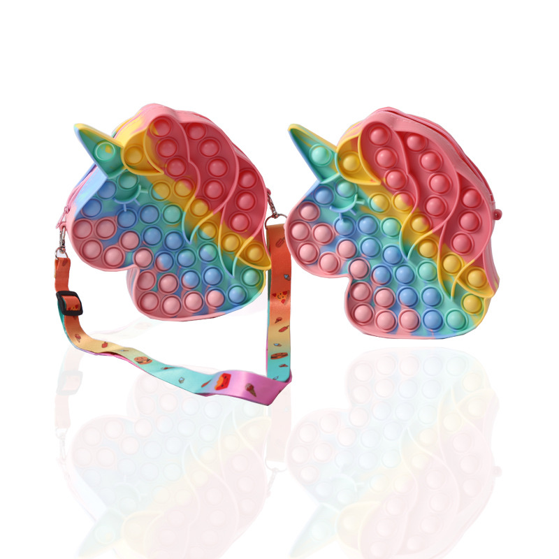 灭鼠先锋包包马头单肩包卡通硅胶包包现货男孩女孩斜挎包新款2022