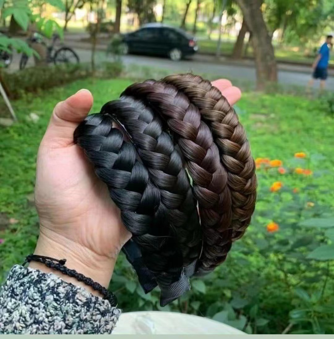 麻花假发发箍辫子头箍压发发窟百搭头饰双娇假发001