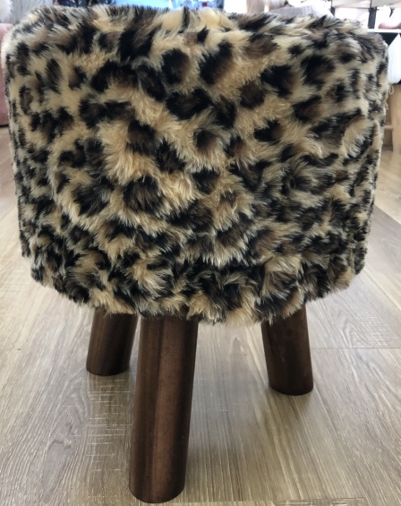 BW-34 Home Use leopard Print shoe-changing stool Specification image