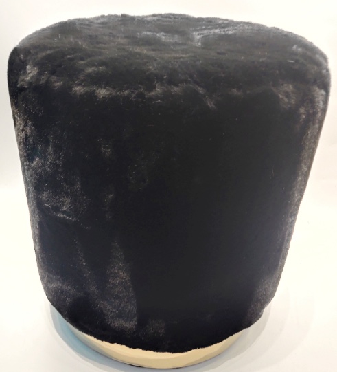 Three-color suede shoe-changing stool and footstool for home use details Picture