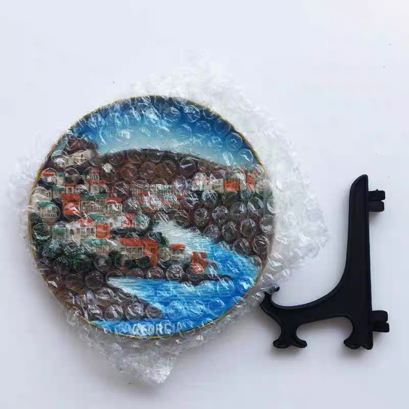 格鲁吉亚第比利斯创意旅游纪念品立体圆盘风景装饰工艺品摆件详情图4