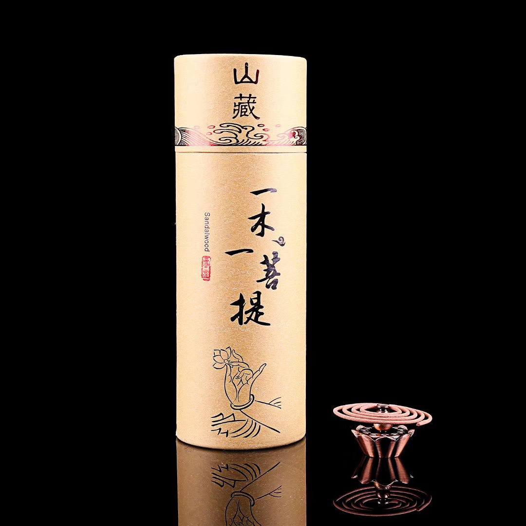 One Wood, One Bodhi Sandalwood, Agarwood, Floral Fragrance Coil Series Tian Ni Xiang Xing ws051 details Picture