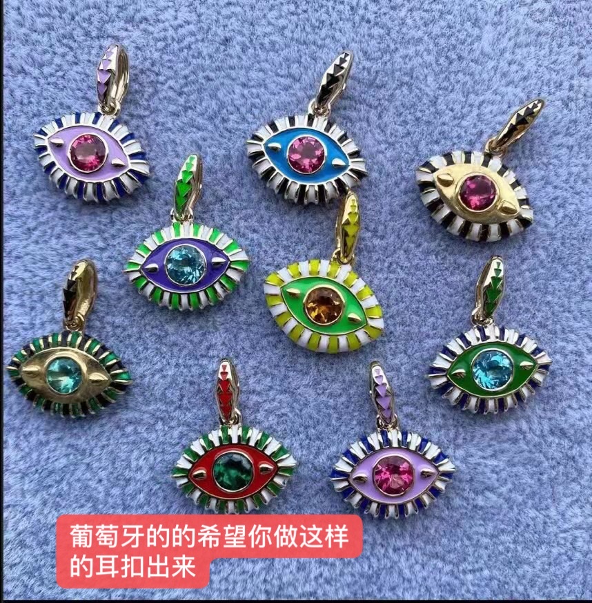 彩色碧玺不锈钢新款爆款项链抖音直播首选