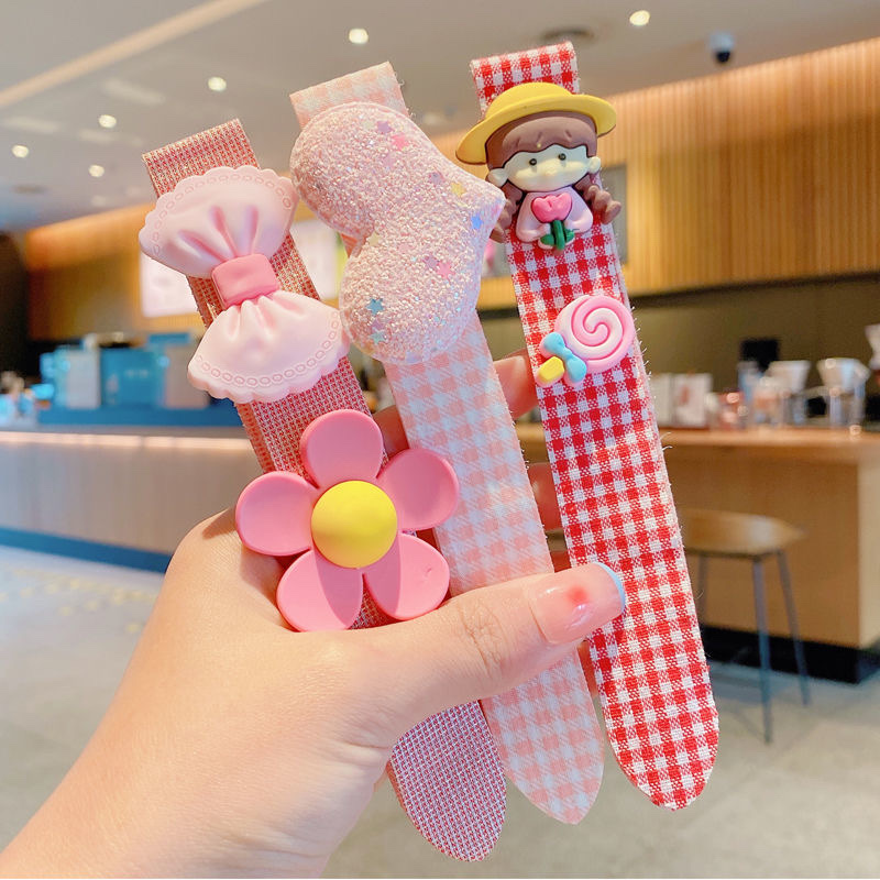 28 女童魔术贴发箍可爱宝宝碎发贴夏季新款刘海贴碎发神器儿童头发帖
