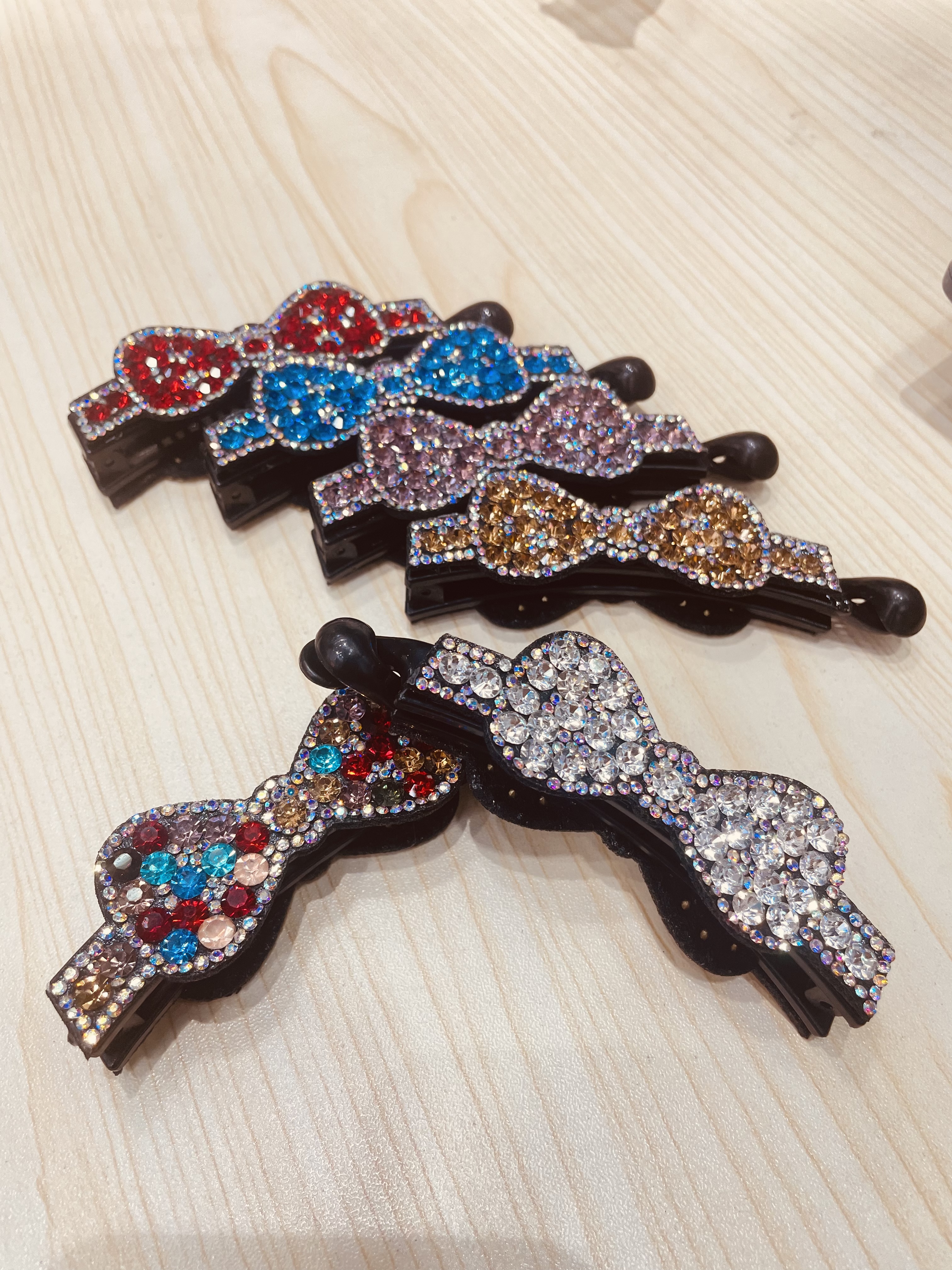 Korean banana clip, vertical clip, ponytail clip, small anti-slip vertical clip, rhinestone hair accessory, large Japanese and Korean hair clip headwear