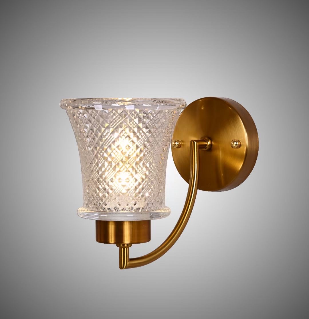 Glass wall lamp