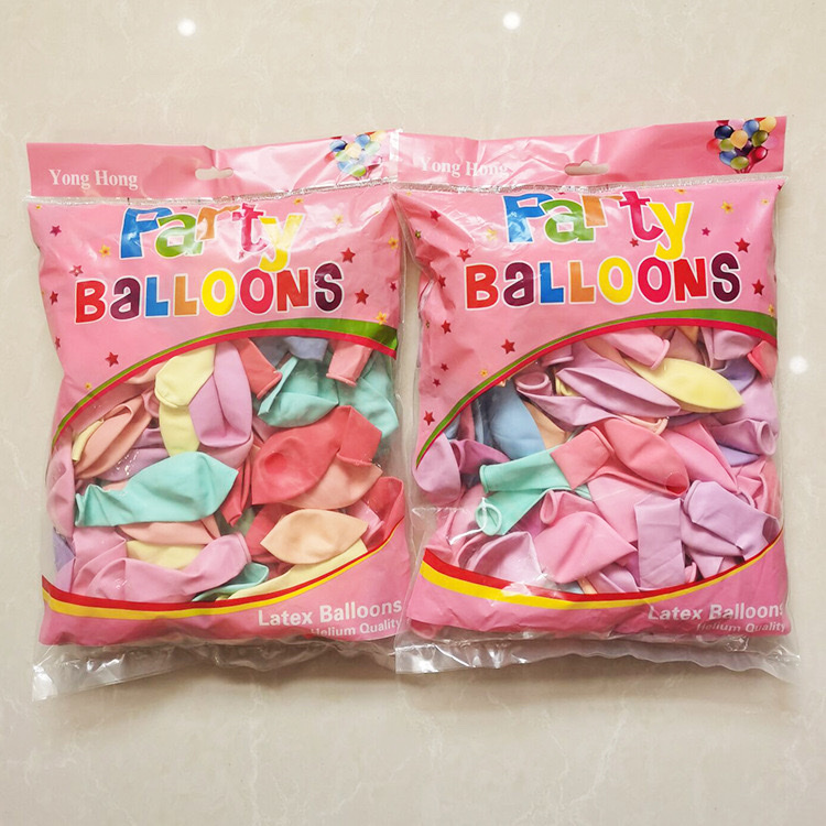 婚庆马卡龙乳胶气球房布置婚礼派对装饰糖果色生日气球标准220克