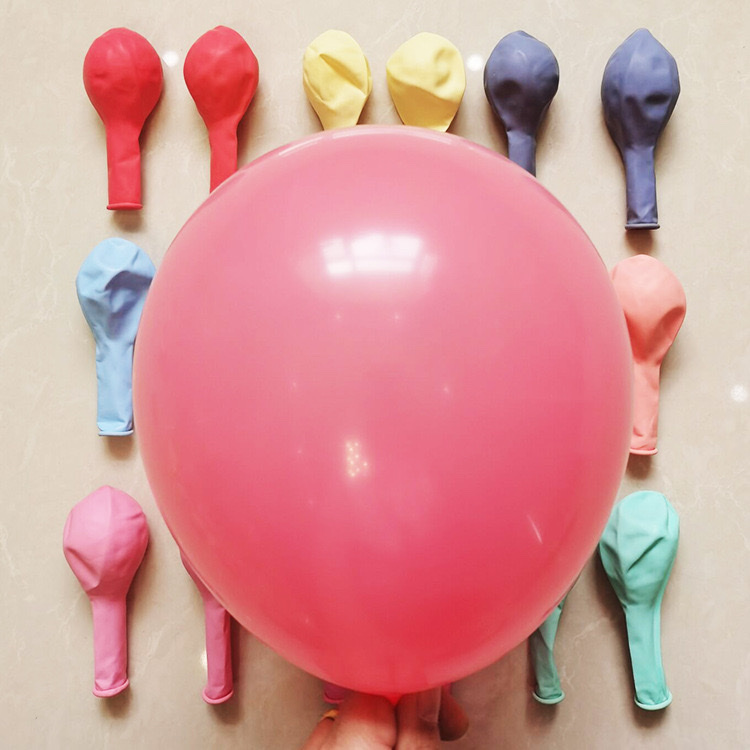 Wedding macaron latex balloon room decoration, wedding party decoration, candy-colored birthday balloons, standard 220 grams Specification image