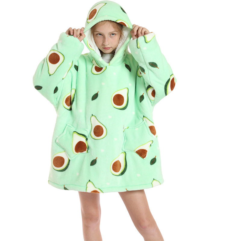 Children's pajamas, flip-top cold-proof clothing, cold-proof clothing, double-layer thickened lambskin pajamas, cartoon hooded clothes detail image 18